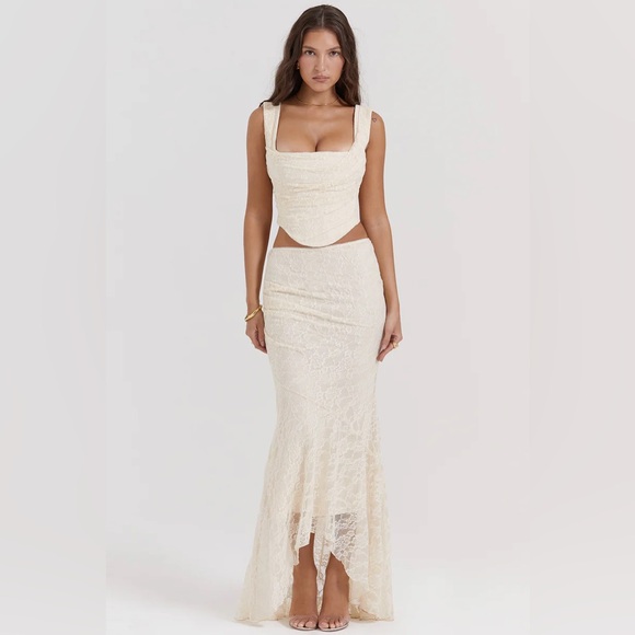 House of CB Dresses & Skirts - House of CB Two Piece Cream Lace Set